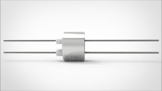 FA10594-02 Ввод вакуумный электрический 2х штырьковый под приварку, 3 кВ, 13,5 А, диаметр штырька 0,05'', материал штырьков молибден, материал корпуса нержавеющая сталь 035231350058