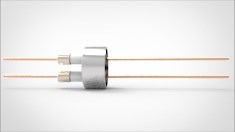 FA10598 Ввод вакуумный электрический 2х штырьковый под приварку, 6 кВ, 27 А, диаметр штырька 0,05'', материал штырьков медь, материал корпуса нержавеющая сталь 03526270058 - фото 9409