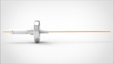 FA10722 Ввод вакуумный электрический 1 штырьковый на фланце CF1.33, 20 кВ, 26 А, диаметр штырька 0,094'', материал штырьков медь, материал корпуса нержавеющая сталь 03510116202600948