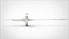 FA10721-04 Ввод вакуумный электрический 1 штырьковый на фланце CF1.33, 14 кВ, 3,6 А, диаметр штырька 0,094'', материал штырьков нержавеющая сталь, материал корпуса нержавеющая сталь 03510116143600948 - фото 9427