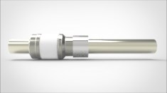 FA10775-03 Ввод вакуумный электрический 1 штырьковый под приварку, 8 кВ, 240 А, диаметр штырька 0,75'', материал штырьков никель, материал корпуса нержавеющая сталь 035182400758 - фото 9433