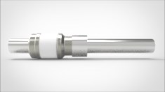 FA10775-04 Ввод вакуумный электрический 1 штырьковый под приварку, 8 кВ, 52 А, диаметр штырька 0,75'', материал штырьков нержавеющая сталь, материал корпуса нержавеющая сталь 03518520758 - фото 9434
