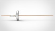FA11135 Ввод вакуумный электрический 1 штырьковый на фланце CF1.33, 5 кВ, 55 А, диаметр штырька 0,094'', материал штырьков медь, материал корпуса нержавеющая сталь 0351011655500948 - фото 9437