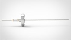 FA11135-02 Ввод вакуумный электрический 1 штырьковый на фланце CF1.33, 5 кВ, 28 А, диаметр штырька 0,094'', материал штырьков молибден, материал корпуса нержавеющая сталь 0351011652800948 - фото 9445