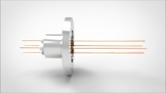 FA11639 Ввод вакуумный электрический 4х штырьковый на фланце KF16, 2 кВ, 16 А, диаметр штырька 0,032'', материал штырьков медь, материал корпуса нержавеющая сталь 0354021621600328 - фото 9453