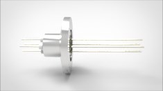 FA11639-03 Ввод вакуумный электрический 4х штырьковый на фланце KF16, 2 кВ, 5 А, диаметр штырька 0,032'', материал штырьков никель, материал корпуса нержавеющая сталь 0354162500328 - фото 9454