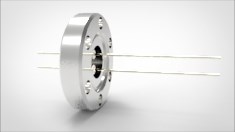 FA11638-03 Ввод вакуумный электрический 2х штырьковый на фланце CF1.33, 2 кВ, 5 А, диаметр штырька 0,032 “, материал штырьков никель, материал корпуса нержавеющая сталь 035201162500328 - фото 9456