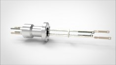 FA11690-04 Термопара типа E на фланце CF1.33(CF16), 2 пары, материал штырька хромель-константан, материал корпуса нержавеющая сталь ,с ответной частью 0344012168 - фото 9476