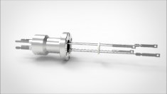 FA11690-03 Термопара типа C на фланце CF1.33(CF16), 2 пары, материал штырька вольфрам-рений, материал корпуса нержавеющая сталь ,с ответной частью 0342012168 - фото 9481