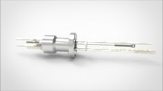 FA12134-05 Термопарный вакуумный ввод типа K на фланце CF1.33(CF16), 1 пара, диаметр штырька 0.094', 5 кВ, 16,5 А, материал штырька хромель-алюмель, материал корпуса нержавеющая сталь, с ответной частью 034101161009451658 - фото 9499