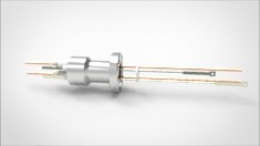 FA12134 Термопарный вакуумный ввод типа K на фланце CF1.33(CF16), 1 пара, диаметр штырька 0.094', 5 кВ, 55 А, материал штырька хромель-алюмель, материал корпуса нержавеющая сталь, без ответной части 03410116100945558 - фото 9500