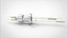 FA12134-08 Термопарный вакуумный ввод типа E на фланце CF1.33(CF16), 1 пара, диаметр штырька 0.094', 5 кВ, 16,5 А, материал штырька хромель-константан, материал корпуса нержавеющая сталь 034401161009451658 - фото 9507