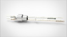 FA11473-08 Термопарный вакуумный ввод типа E на фланце под приварку, 1 пара, диаметр штырька 0.094', 5 кВ, 16,5 А, материал штырька хромель-константан, материал корпуса нержавеющая сталь, с ответной частью 03441009451658 - фото 9543