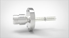 FA11683-02 Термопара типа K на фланце CF2.75(CF40), 3 пары, диаметр штырька 0.062, материал штырька хромель-алюмель, материал корпуса нержавеющая сталь ,без ответной чаcти 03410140300628 - фото 9557