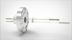 FA13019-08 Термопарный вакуумный ввод типа E на фланце CF2.75(CF40), 1 пара, диаметр штырька 0.050', 3 кВ, 8,2 А, материал штырька хромель-константан, материал корпуса нержавеющая сталь 03440140100503828 - фото 9566