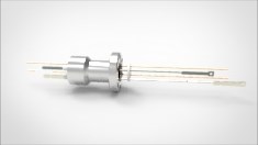 FA12424 Термопарный вакуумный ввод типа K на фланце CF1.33(CF16), 1 пара, диаметр штырька 0.050', 3 кВ, 27 А, материал штырька хромель-алюмель, материал корпуса нержавеющая сталь 03410116100503278 - фото 9583