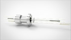 FA12424-08 Термопарный вакуумный ввод типа E на фланце CF1.33(CF16), 1 пара, диаметр штырька 0.050', 3 кВ, 8,2 А, материал штырька хромель-константан, материал корпуса нержавеющая сталь 03440116100503828 - фото 9588