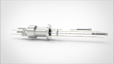 FA12520-07 Термопарный вакуумный ввод типа C на фланце KF16, 1 пара, диаметр штырька 0.094', 5 кВ, 16,5 А, материал штырька вольфрам-рений, материал корпуса нержавеющая сталь 034202161009451658 - фото 9590