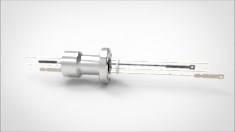 FA12424-06 Термопарный вакуумный ввод типа J на фланце CF1.33(CF16), 1 пара, диаметр штырька 0.050', 3 кВ, 8,2 А, материал штырька железо-константан, материал корпуса нержавеющая сталь 03430116100503828 - фото 9591