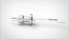 FA12424-05 Термопарный вакуумный ввод типа K на фланце CF1.33(CF16), 1 пара, диаметр штырька 0.050', 3 кВ, 8,2 А, материал штырька хромель-алюмель, материал корпуса нержавеющая сталь 03410116100503828 - фото 9593