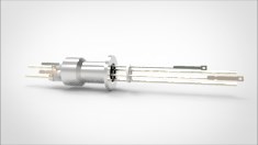 FA12520-08 Термопарный вакуумный ввод типа  на фланце KF16, 1 пара, диаметр штырька 0.094', 5 кВ, 16,5 А, материал штырька хромель-константан, материал корпуса нержавеющая сталь 03402161009451658