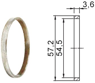 Кольцо избыточного давления KF40 (NW40), нержавеющая сталь 304L 020201421408