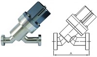 Клапан вакуумный прямоточный пневматический с фланцами CF63 (CF4,5") двустороннего действия (открытие и закрытие сжатым воздухом), без датчика положения и пневмораспределителя, медное уплотнение корпуса, нержавеющая сталь 304L 0104221458