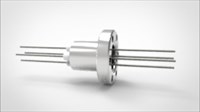 FA11646-02 Ввод вакуумный электрический 4х штырьковый на фланце CF1.33, 3 кВ, 13,5 А, диаметр штырька 0,05'', материал штырьков молибден, материал корпуса нержавеющая сталь 0354011631350058