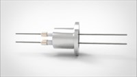 FA11647-02 Ввод вакуумный электрический 2х штырьковый на фланце KF16, 6 кВ, 13,5 А, диаметр штырька 0,05'', материал штырьков молибден, материал корпуса нержавеющая сталь 0352021661350058