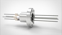 FA11648-02 Ввод вакуумный электрический 4х штырьковый на фланце CF1.33, 6 кВ, 13,5 А, диаметр штырька 0,05'', материал штырьков молибден, материал корпуса нержавеющая сталь 0354011661350058