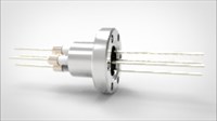 FA11648-03 Ввод вакуумный электрический 4х штырьковый на фланце CF1.33, 6 кВ, 8,2 А, диаметр штырька 0,05'', материал штырьков никель, материал корпуса нержавеющая сталь 035401166820058