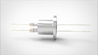 FA11647-03 Ввод вакуумный электрический 2х штырьковый на фланце KF16, 6 кВ, 8,2 А, диаметр штырька 0,05'', материал штырьков никель, материал корпуса нержавеющая сталь 035202166820058
