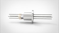 FA11649-02 Ввод вакуумный электрический 4х штырьковый на фланце KF16, 6 кВ, 13,5 А, диаметр штырька 0,05'', материал штырьков молибден, материал корпуса нержавеющая сталь 0354021661350058
