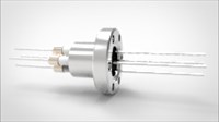 FA11648-04 Ввод вакуумный электрический 4х штырьковый на фланце CF1.33, 6 кВ, 1,8 А, диаметр штырька 0,05'', материал штырьков нержавеющая сталь, материал корпуса нержавеющая сталь 035401166180058