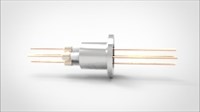 FA11649 Ввод вакуумный электрический 4х штырьковый на фланце KF16, 6 кВ, 27 А, диаметр штырька 0,05'', материал штырьков медь, материал корпуса нержавеющая сталь 035402166270058