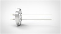 FA11668-03 Ввод вакуумный электрический 2х штырьковый на фланце CF2.75, 10 кВ, 16,5 А, диаметр штырька 0,094'', материал штырьков никель, материал корпуса нержавеющая сталь 035201401016500948