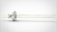 FA11669-03 Ввод вакуумный электрический 3х штырьковый на фланце CF1.33, 5 кВ, 16,5 А, диаметр штырька 0,094'', материал штырьков никель, материал корпуса нержавеющая сталь 03530116516500948