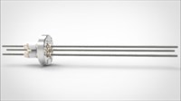 FA11669-02 Ввод вакуумный электрический 3х штырьковый на фланце CF1.33, 5 кВ, 28 А, диаметр штырька 0,094'', материал штырьков молибден, материал корпуса нержавеющая сталь 0353011652800948