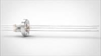 FA11669-04 Ввод вакуумный электрический 3х штырьковый на фланце CF1.33, 5 кВ, 3,6 А, диаметр штырька 0,094'', материал штырьков нержавеющая сталь, материал корпуса нержавеющая сталь 0353011653600948