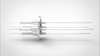 FA11823-04 Ввод вакуумный электрический 4х штырьковый на фланце KF40, 14 кВ, 3,6 А, диаметр штырька 0,094'', материал штырьков нержавеющая сталь, материал корпуса нержавеющая сталь 03540240143600948