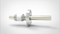 FA12036-03 Ввод вакуумный электрический 1 штырьковый на фланце CF2.75, 8 кВ, 240 А, диаметр штырька 0,75'', материал штырьков никель, материал корпуса нержавеющая сталь 0351014082400758