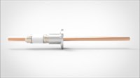 FA12106 Ввод вакуумный электрический 1 штырьковый на фланце KF16, 12 кВ, 185 А, диаметр штырька 0,25'', материал штырьков медь, материал корпуса нержавеющая сталь 03510216121850258