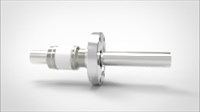 FA12036-04 Ввод вакуумный электрический 1 штырьковый на фланце CF2.75, 8 кВ, 52 А, диаметр штырька 0,75'', материал штырьков нержавеющая сталь, материал корпуса нержавеющая сталь 035101408520758