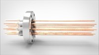 FA12278 Ввод вакуумный электрический 12 штырьковый на фланце CF2.75, 5 кВ, 55 А, диаметр штырька 0,094'', материал штырьков медь, материал корпуса нержавеющая сталь 03512014055500948