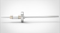 FA12348-04 Ввод вакуумный электрический 1 штырьковый на фланце CF1.33, 12 кВ, 12 А, диаметр штырька 0,25'', материал штырьков нержавеющая сталь, материал корпуса нержавеющая сталь 0351011612120258