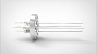 FA12445-04 Ввод вакуумный электрический 4х штырьковый на фланце CF2.75, 5 кВ, 6,5 А, диаметр штырька 0,154'', материал штырьков нержавеющая сталь, материал корпуса нержавеющая сталь 0354014056501548