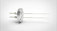 FA12447-03 Ввод вакуумный электрический 2х штырьковый на фланце CF2.75, 5 кВ, 30 А, диаметр штырька 0,154'', материал штырьков никель, материал корпуса нержавеющая сталь 0352014053001548