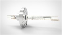 FA13496-08 Термопарный вакуумный ввод типа E на фланце CF2.75(CF40), 1 пара, диаметр штырька 0.094', 5 кВ, 16,5 А, материал штырька хромель-константан, материал корпуса нержавеющая сталь 034401401009451658