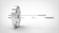 FA14266-03 Термопара типа C на фланце CF2.75(CF40), 1 пара, материал штырька вольфрам-рений, материал корпуса нержавеющая сталь ,без ответной чаcти 0342014018