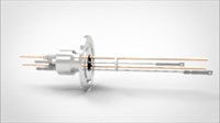 FA20547-03 Термопарный вакуумный ввод типа C на фланце KF40, 1 пара, диаметр штырька 0.094', 5 кВ, 55 А, материал штырька вольфрам-рений, материал корпуса нержавеющая сталь 03420240100945558